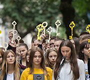 Okupacijos, genocido ir sovietmečio represijų aukų pagerbimo ceremonija