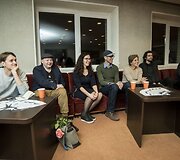 Renginio aptarimas, moderuoja Karolis Kaupinis