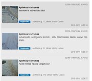 Puslapyje &bdquo;Tvarkau Vilnių&ldquo; užfiksuoti prane&scaron;imai dėl nei&scaron;valytos nuo sniego Architektų g. Lazdynuose