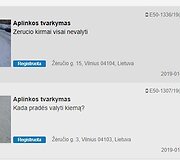 Prane&scaron;imai dėl nei&scaron;valytos Žėručio g.