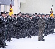 I&scaron;kilminga vėliavos perdavimo naujajam LKA vir&scaron;ininkui ceremonija