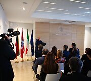 Inauguracijos momentas 