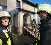 Gaisras Uogalių kaime (&Scaron;ilutės r.)