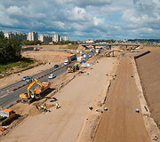 Atlikta trečdalis magistralės prie Kauno rekonstrukcijos darbų