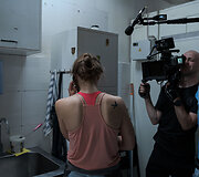 Filmo &bdquo;Paralyžius&ldquo; filmavimo aik&scaron;telė