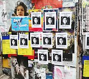 Vilniaus centre &ndash; filmo &bdquo;Čia buvo Sa&scaron;a&ldquo; plakatai