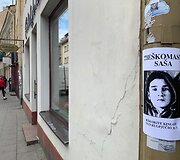 Vilniaus centre &ndash; filmo &bdquo;Čia buvo Sa&scaron;a&ldquo; plakatai