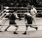 XV SSRS bokso čempionato finalinė kova.  1949 m. liepos 14 d.
