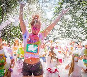 The Color Run bėgimo putų zona