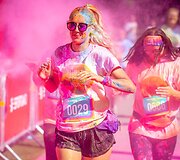 The Color Run bėgimo spalvų zona