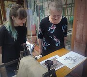 Kūrybinėse grafikos dirbtuvėse &bdquo;Now Art. Atgimimas&ldquo; su menininke Živile Minkute