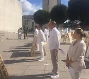 Paramą baltarusiams i&scaron;rei&scaron;kė ir alyti&scaron;kiai politikai, ir menininkai