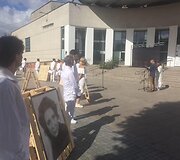 Paramą baltarusiams i&scaron;rei&scaron;kė ir alyti&scaron;kiai politikai, ir menininkai