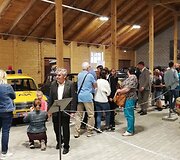 Istorinių transporto priemonių ekspozicija Anyk&scaron;čiuose