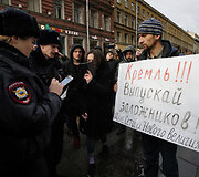 Protestai Rusijoje dėl įkalintų paauglių