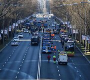 Taksi vairuotojų streikas Madride
