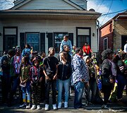 I&scaron;puolis Naujajame Orleane Užgavėnių &scaron;ventės metu