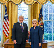 Pernai liepą, kai Donaldas Trumpas ir vėl užsipuolė NATO nares Europoje bei, kaip skelbė &bdquo;The New Yorker&ldquo;, pagrasino &bdquo;eiti savo keliu&ldquo;, i&scaron;gelbėti vir&scaron;ūnių susitikimą padėjo ir Dalia Grybauskaitė.