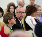 Valstybės apdovanojimų įteikimo ceremonija Lietuvos Respublikos Prezidento rūmuose