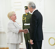 Valstybės apdovanojimų įteikimo ceremonija Lietuvos Respublikos Prezidento rūmuose