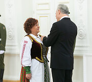 Valstybės apdovanojimų įteikimo ceremonija Lietuvos Respublikos Prezidento rūmuose