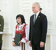 Valstybės apdovanojimų įteikimo ceremonija Lietuvos Respublikos Prezidento rūmuose