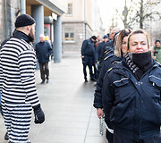 Įkalinimo istaigų darbuotojų protestas