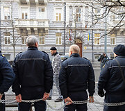 Įkalinimo istaigų darbuotojų protestas