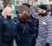 Įkalinimo istaigų darbuotojų protestas