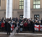 Protestuojančių kartvelų palaikymo akcija