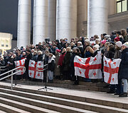 Protestuojančių kartvelų palaikymo akcija