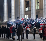 Protestuojančių kartvelų palaikymo akcija