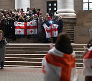 Protestuojančių kartvelų palaikymo akcija