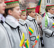 Katedros aik&scaron;tėje paminėta Lietuvos vėliavos diena