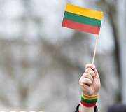 Katedros aik&scaron;tėje paminėta Lietuvos vėliavos diena