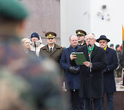 Katedros aik&scaron;tėje paminėta Lietuvos vėliavos diena