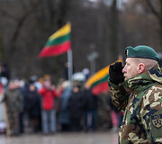 Katedros aik&scaron;tėje paminėta Lietuvos vėliavos diena