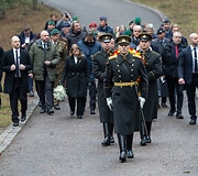Vainikų padėjimo ceremonija Panerių memoriale
