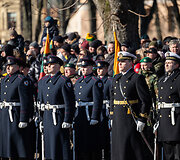 Baltijos valstybių vėliavų pakėlimo ceremonija Simono Daukanto aik&scaron;tėje