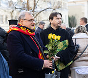 Laisvosios Rusijos forumas prie Ukrainos ambasados surengė solidarumo akciją