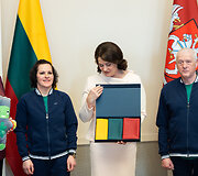 Prezidentūroje i&scaron;lydėti specialieji olimpiečiai į žiemos žaidynes