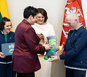 Prezidentūroje i&scaron;lydėti specialieji olimpiečiai į žiemos žaidynes