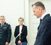 Spaudos konferencija dėl elektroninių sukčiavimų