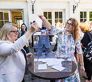Spaudos konferencija Prezidentūros kiemelyje