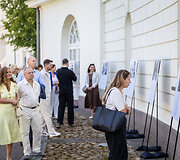 Spaudos konferencija Prezidentūros kiemelyje