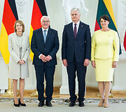 Elke B&uuml;denbender, Frankas Walteris Steinmeieris, Gitanas Nausėda, Diana Nausėdienė