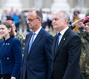 Dovilė &Scaron;akalienė, Friedrichas Merzas, Gitanas Nausėda