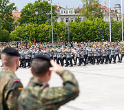 Vokietijos 45-osios &scaron;arvuotosios brigados inauguracija