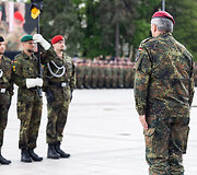 Vokietijos 45-osios &scaron;arvuotosios brigados inauguracija