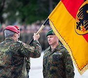 Vokietijos 45-osios &scaron;arvuotosios brigados inauguracija
